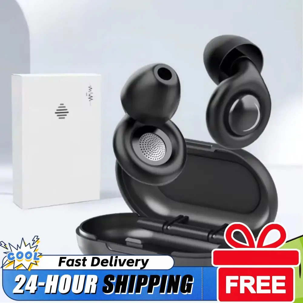 

Reusable Silicone Sleep Ear Plugs with 10 Ear Tips in XS/S/M/L Snore Blocker Ear Plug for Sleeping Noise Sensitivity & Flights
