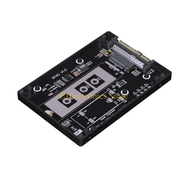 B03C Fast Speed Adapter Case for M.2 Drive, PCIe 5.0 X4 Board and Aluminum Shell for Data Storage Setups and Repair
