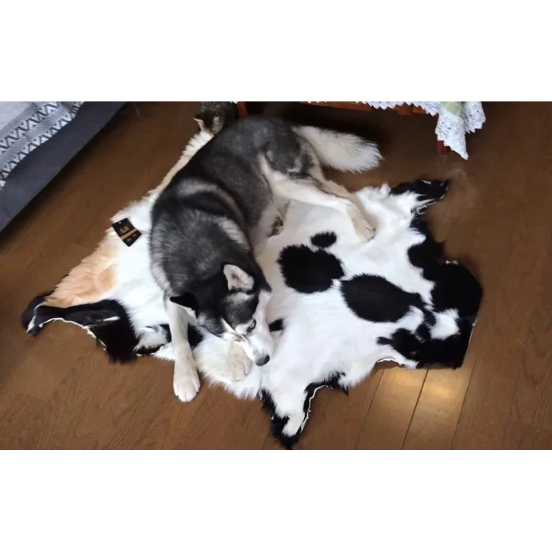 Unique leather, Genuine Goat Hide Floor Covering,Sheepskin Rug - Nordic Vintage Home Decor