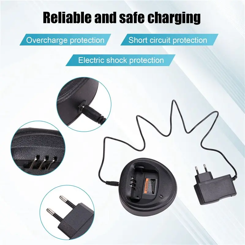 ABGI Fast for Motorola GP3188/GP3688/DEP450, Desktop Single for Unit with Power Adapter, EU Plug