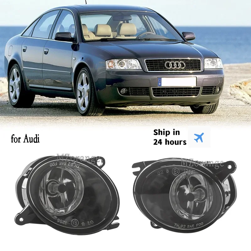 Fog Lights for Audi A6 C5 2001 2002 2003 2004 2005 Front Bumper Headlight Foglight Halogen Driving Signal accessories Fog Lamp