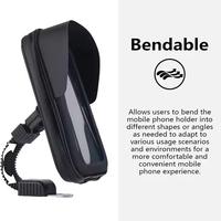 360° Rotatable Bike Phone Holder Bag Waterproof Motorcycle Accessories Phone Pouch Mount Bag Handlebar Bicycle Screen Touch T5W2