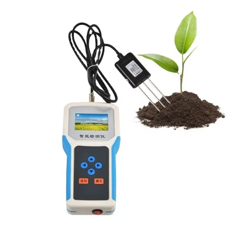 

High Precision 4-in-1 Soil Moisture Meter Portable Soil Temperature Salinity PH Soil Moisture Tester Meter Detector
