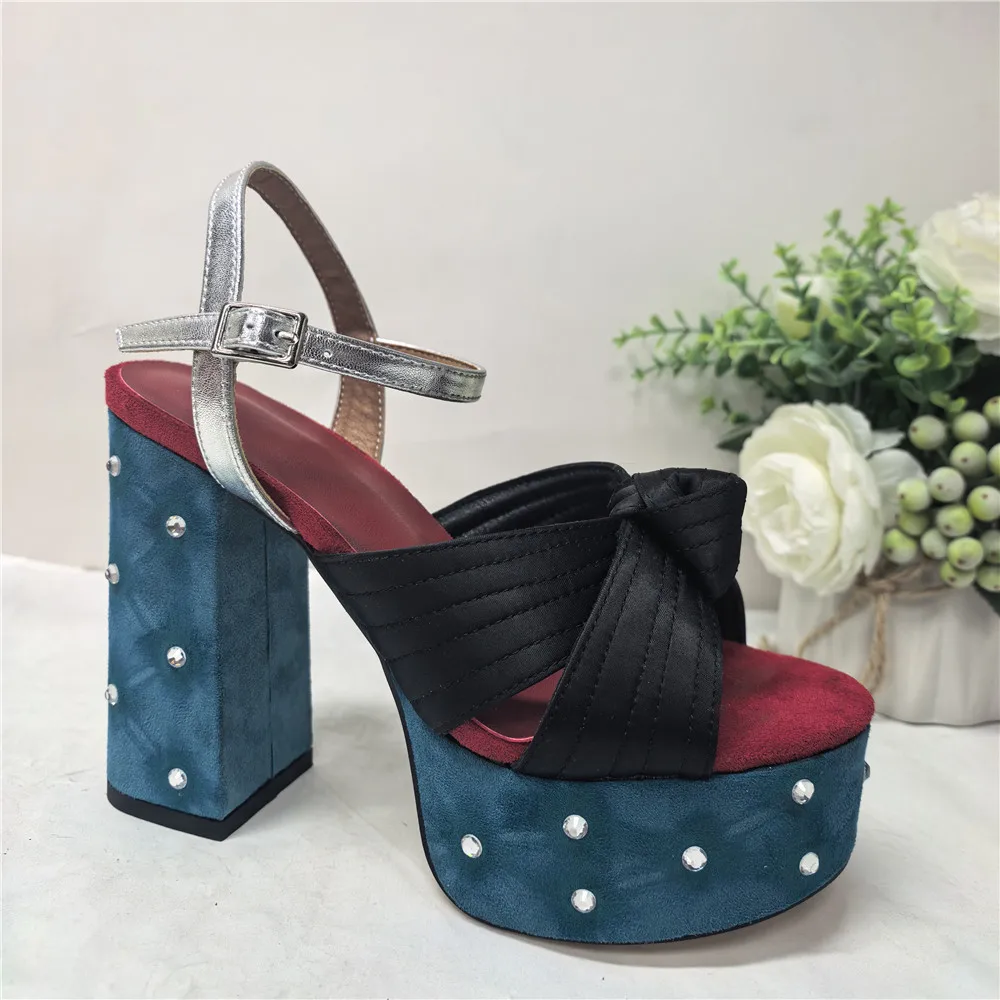 2026 Summer Women Platform High Heels Sandals for Woman Chunky Block Heel Ankle Strap Shoes Sexy Ladies Open Toe Y2k Party Shoes