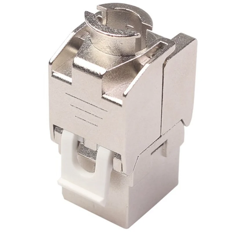 Exquisite-10 個ネットワーク RJ45 Cat7 キーストーン ジャック モジュール 360 度完全シールド RJ45 ソケット LSA ツール不要終端