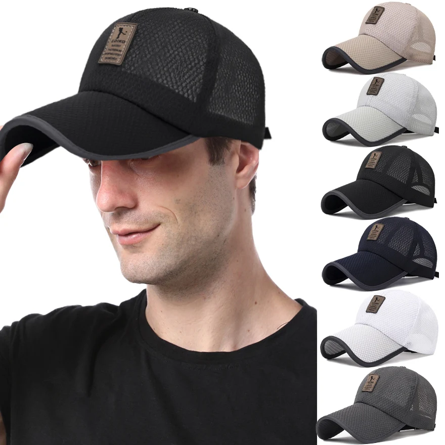 

New Quick-Dry Women's Men's Baseball Caps Summer Outdoor Sun Hat Hip Hop Dad Hat long brim Adjustable Unisex Baseball Cap