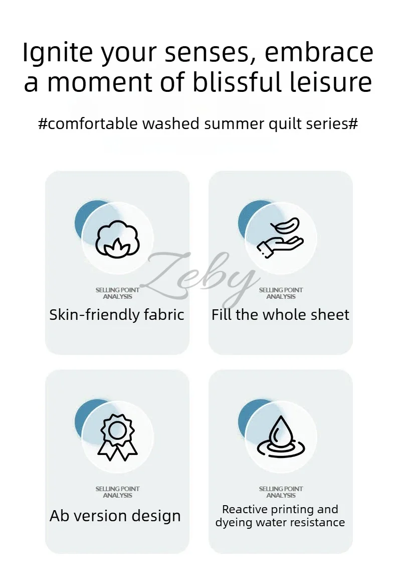 Breathable Quilted Summer Blanket Cooling Skin-friendly Comforter Soft Lightweight Quilt Well-vetilated Single Double  Duvet Set