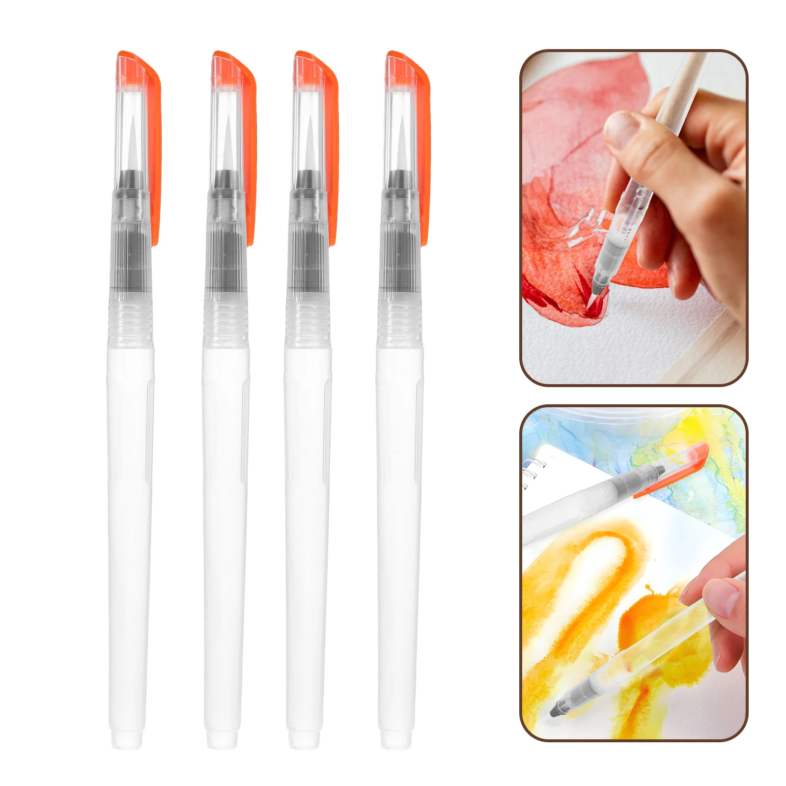 

10 PCS Tap Water Brush Refillable Watercolor Colour Pencils Artists Colouring Pens Dedicated Adult Plastic Travel