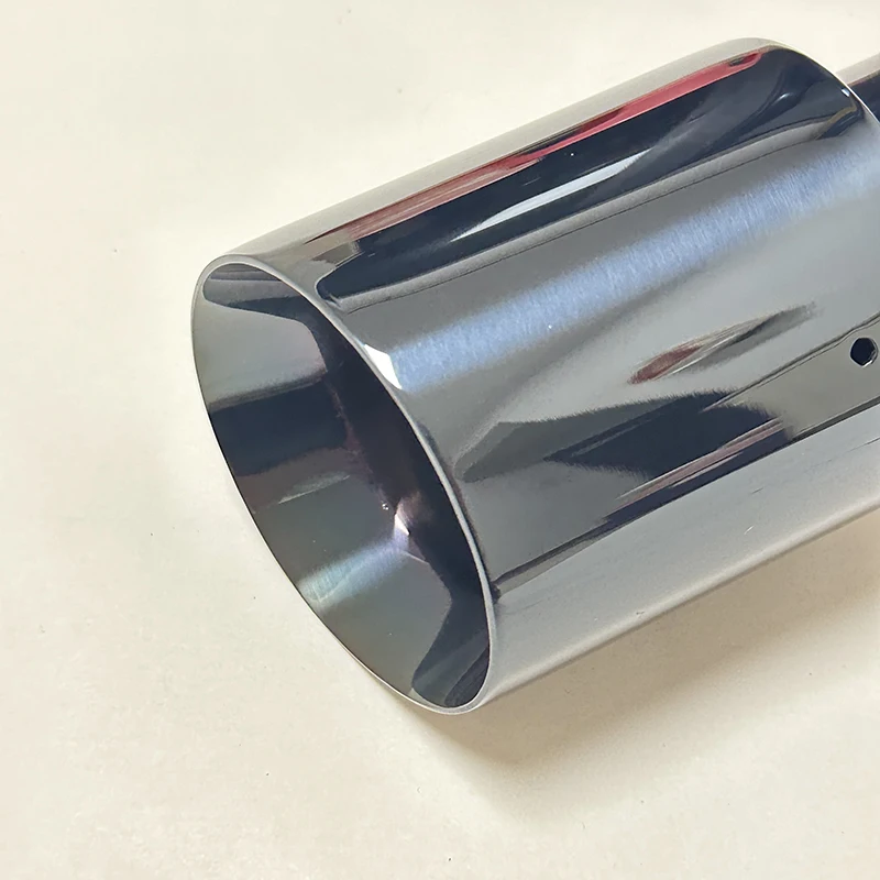 1pcs CARS attachment Exhaust pipe Stainless steel Titanium black tail-throat horn outlet large diameter 89mm 101mm 114mm size