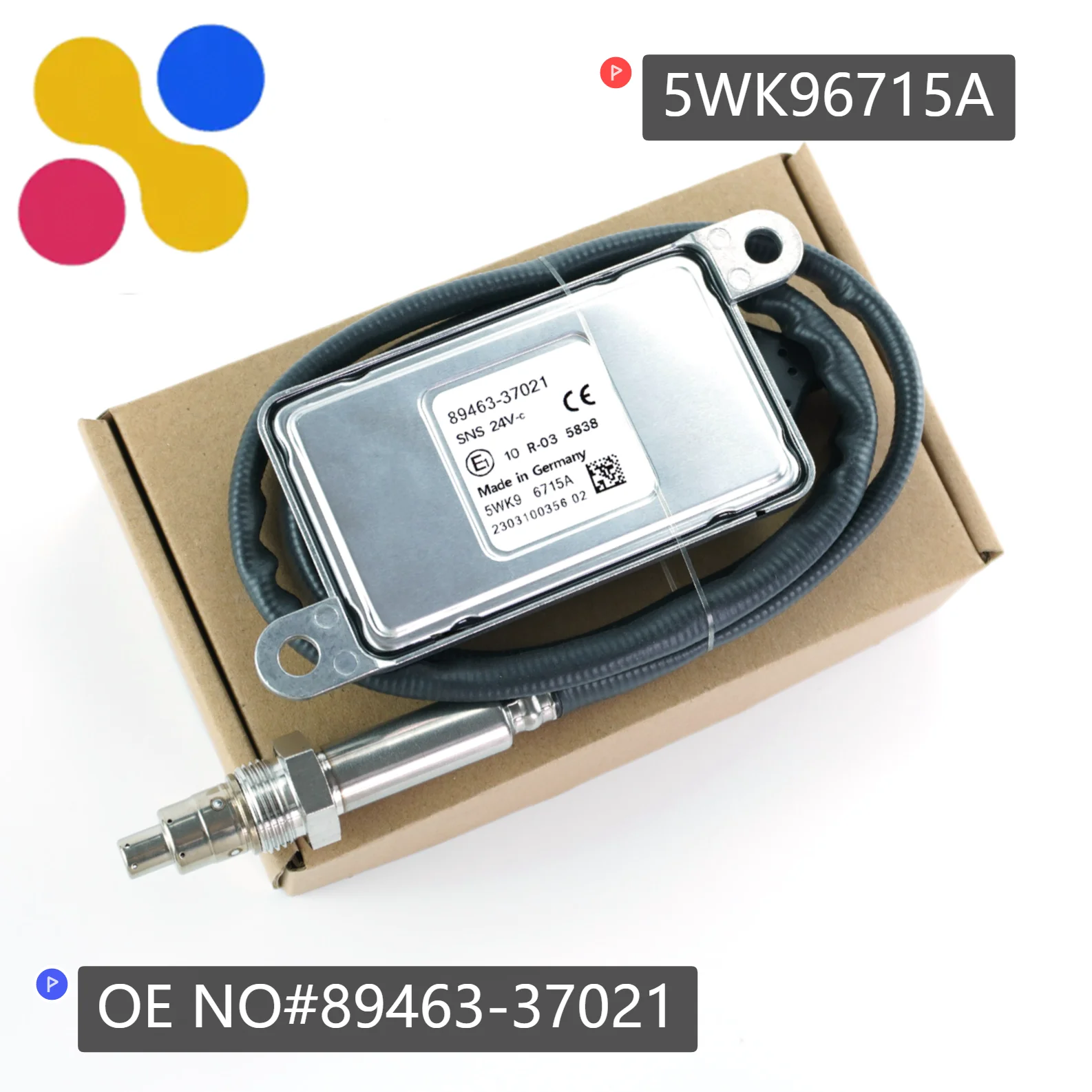 

24V Nox Sensor 8946337021 5WK96715A Nitrogen Oxide Sensor for Hino Toyota Engine Car Truck 89463-37021 5WK96715A