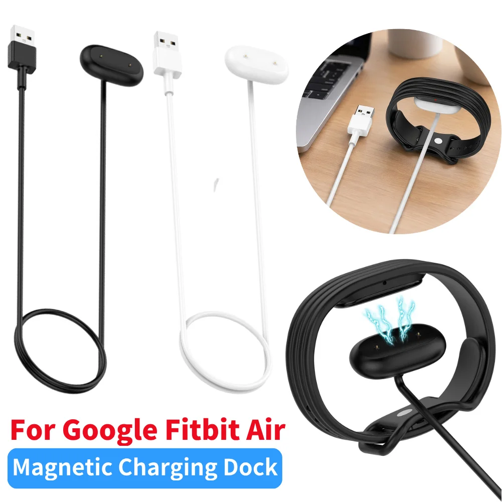 Magnetic Fast Charging Dock For Google Fitbit Air Portable Charger Base USB/Type-C Cable Smart Fitness Watch Accessories