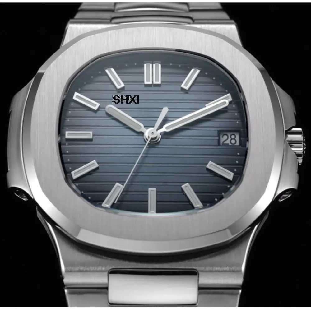 SHXI Factory class blue 5711 mens watches with 40mm and automatic movement