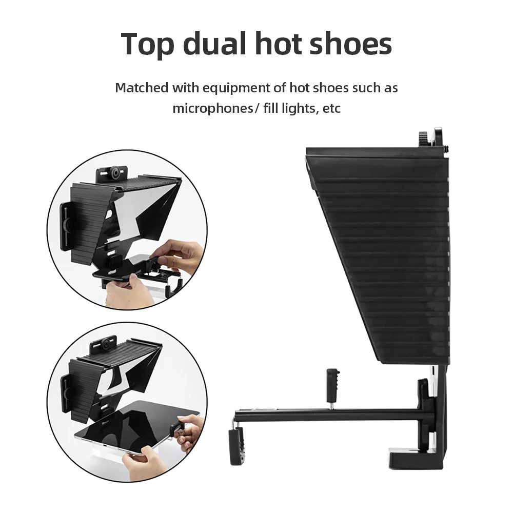 Ambitful TC3 Mini Teleprompter Phone & DSLR Recording Portable Inscriber Mobile Teleprompter Artifact Video With Remote Control