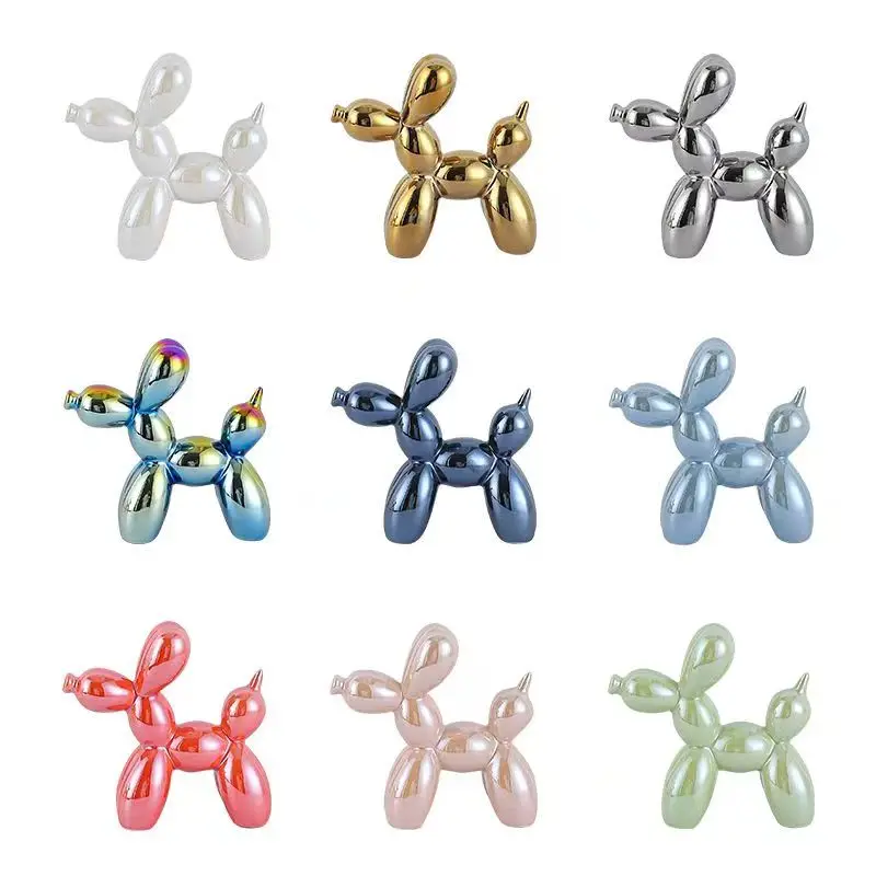 Keramik Ballonhund Skulptur Wohnungsdekoration Raumdekoration Büro-Accessoires Nordische Tier-Dekorative Skulpturen Figuren – Detail 12
