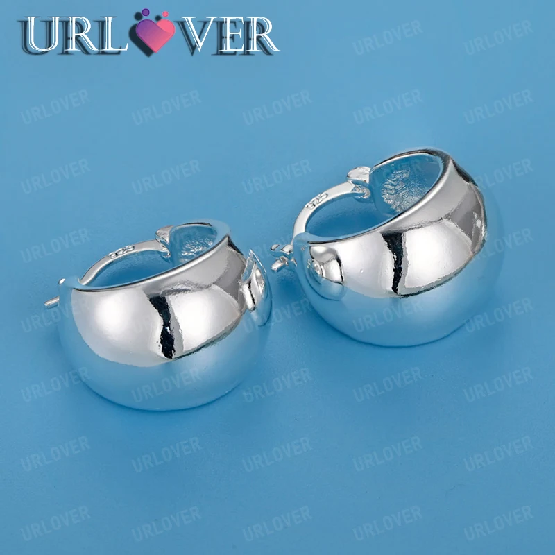 

Smooth 925 Sterling Silver Ear Clip Earring For Woman Earrings Fashion Charm Jewelry Engagement Party Wedding Gifts Accessories