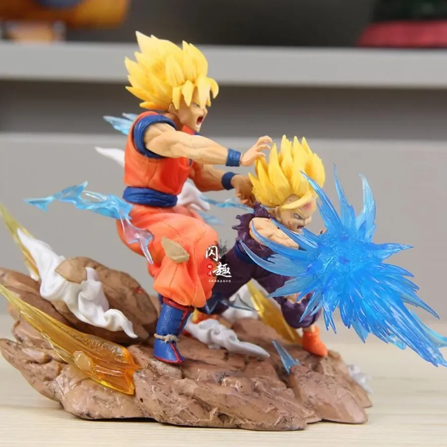 Dragon Ball Z Anime Figure Son Goku Kamehameha Figures Cell Kakarotto Super Saiyan Collectible Doll Model Toy Gifts For Children