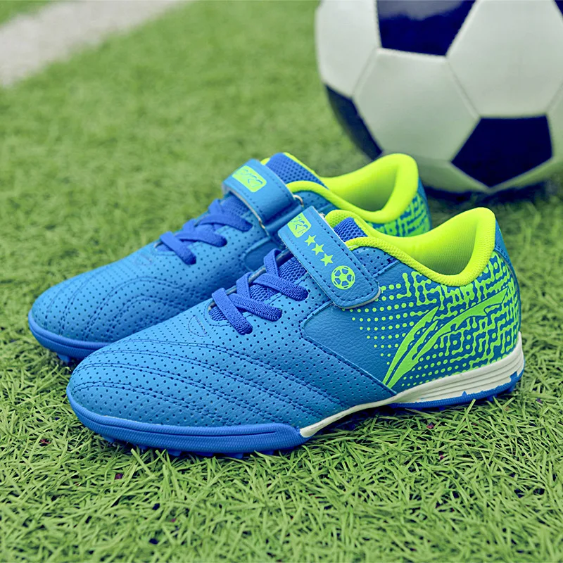 Summer Children Soccer Shoes Boys Non-slip Students Training Boots Turf Football Shoes For Kids Artificial Grass Futsal Sneaker