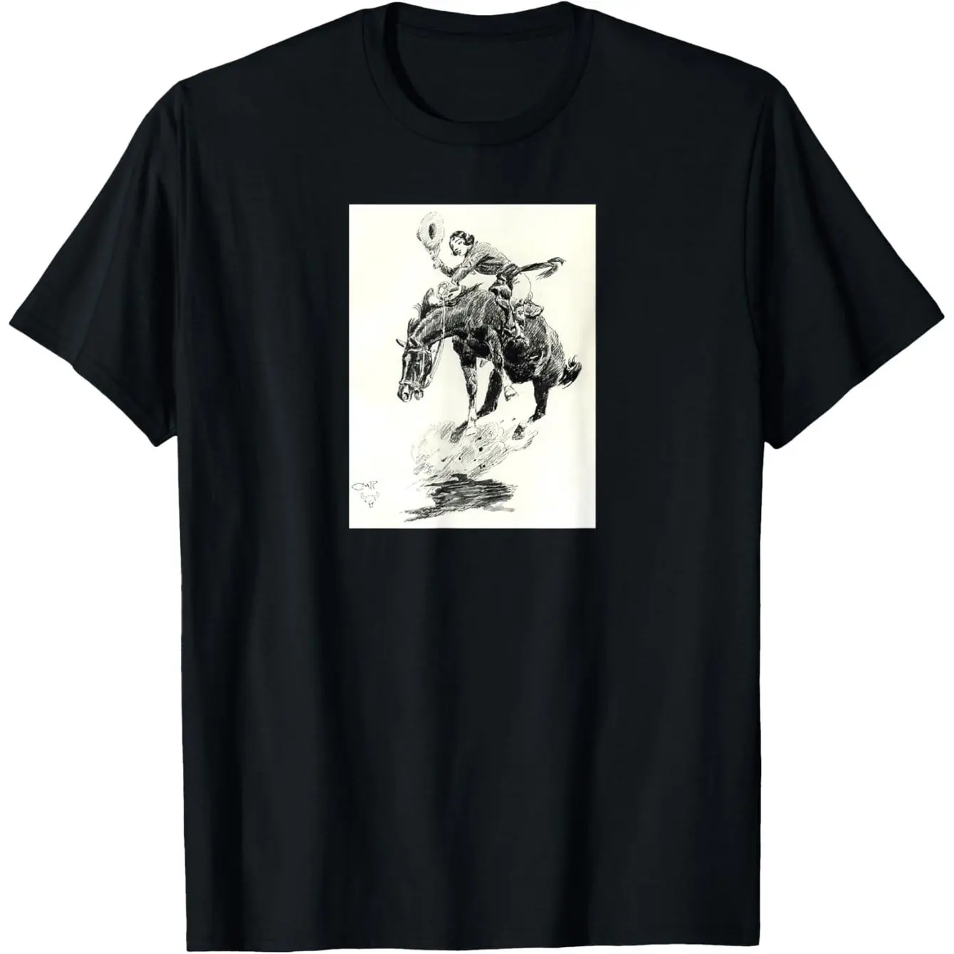 Western Denim Graphic Print Summer Autumn Winter Men's and Women's Short Sleeved T-shirts Casual Loose Outdoor Street Fashion