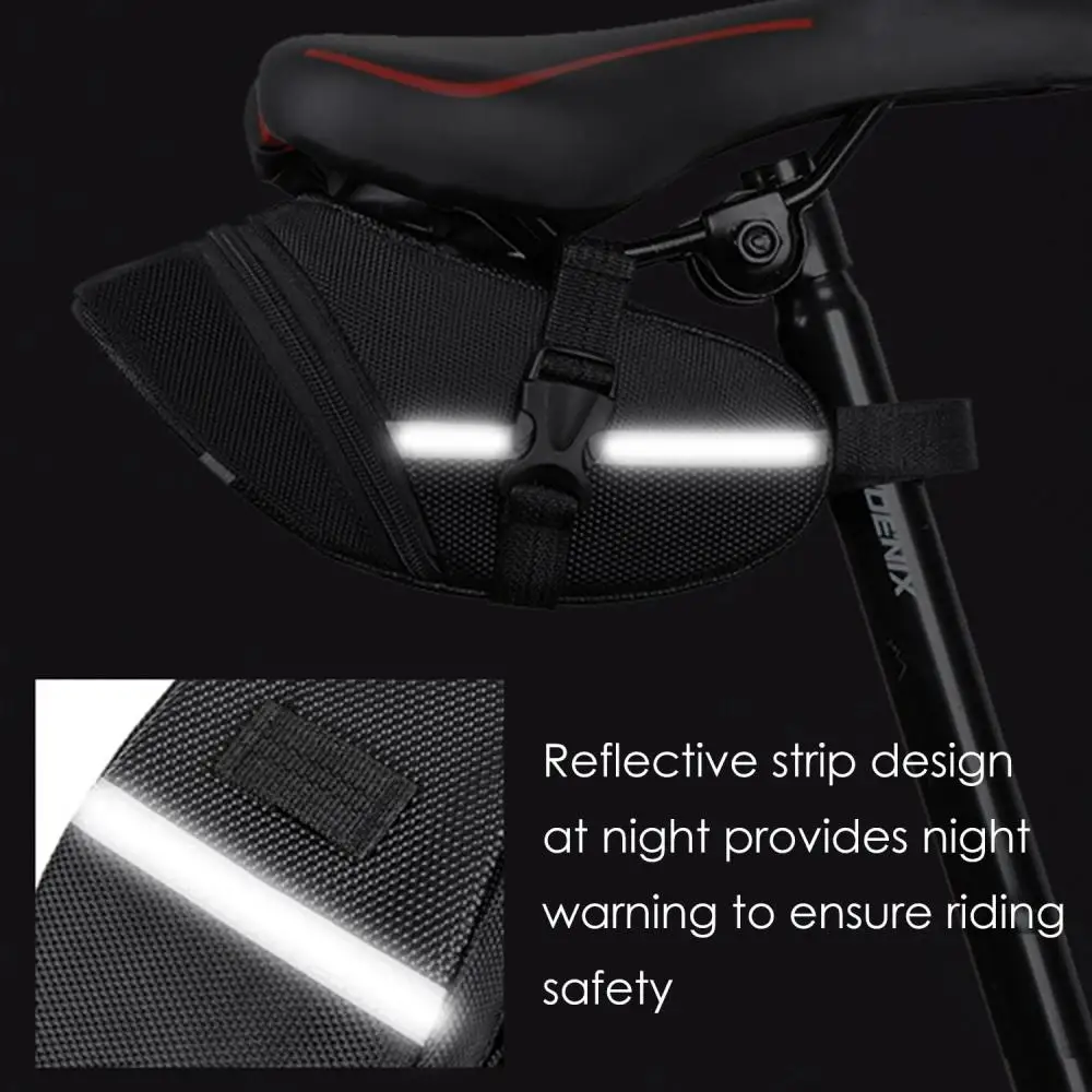 DOMEN Fahrrad Wasserdichte Satteltasche Fahrrad Reflektierende Schwanz Tasche MTB Fahrrad Universal Hinten Tasche Outdoor Fahrrad Zubehör – Detail 8
