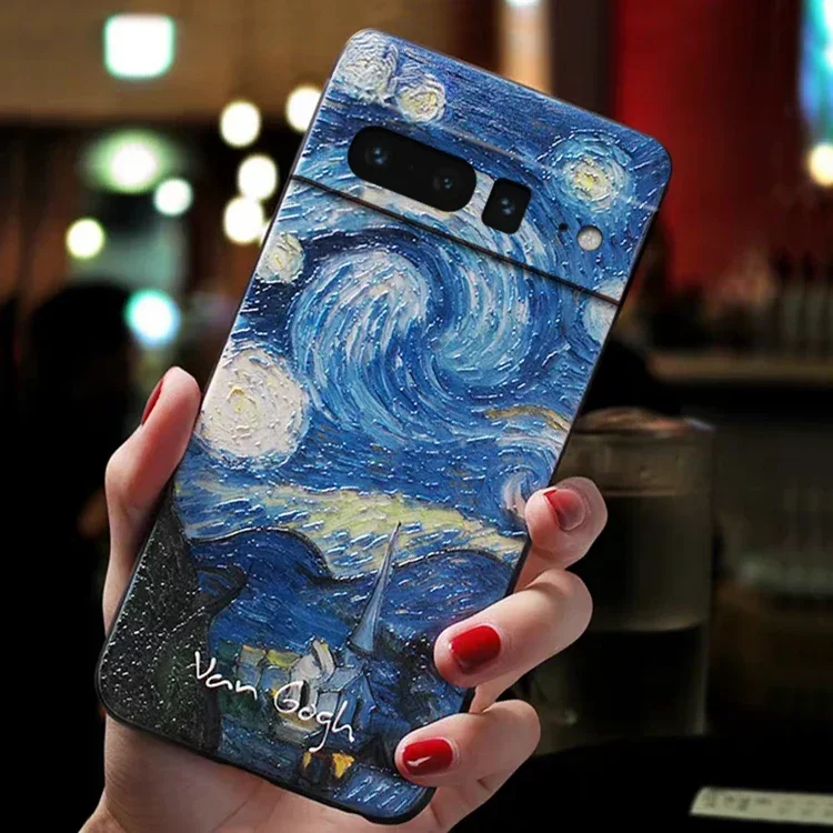 Für funda google pixel 8 7 pro 8pro 7pro 7a fall für google pixel8 pixel7 pro fall cover 3d art original stoß feste telefon hülle