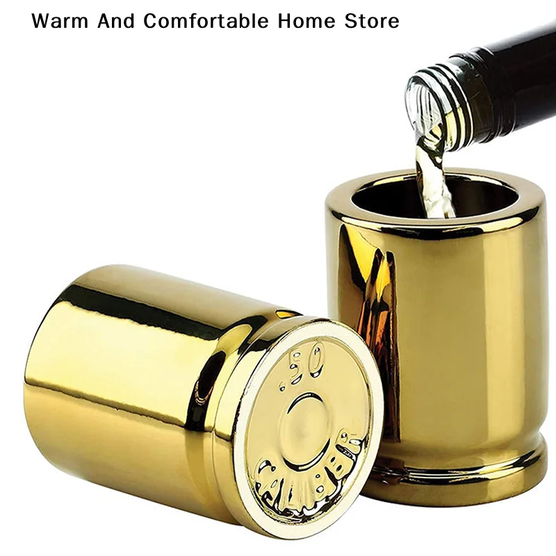 

【SE】4Pcs/set Travel Drink Bottle Bullet Caliber Wine Cup Whiskey Wine Glass Nightclub Bar Party Wine Glass Drinking Shot Glass