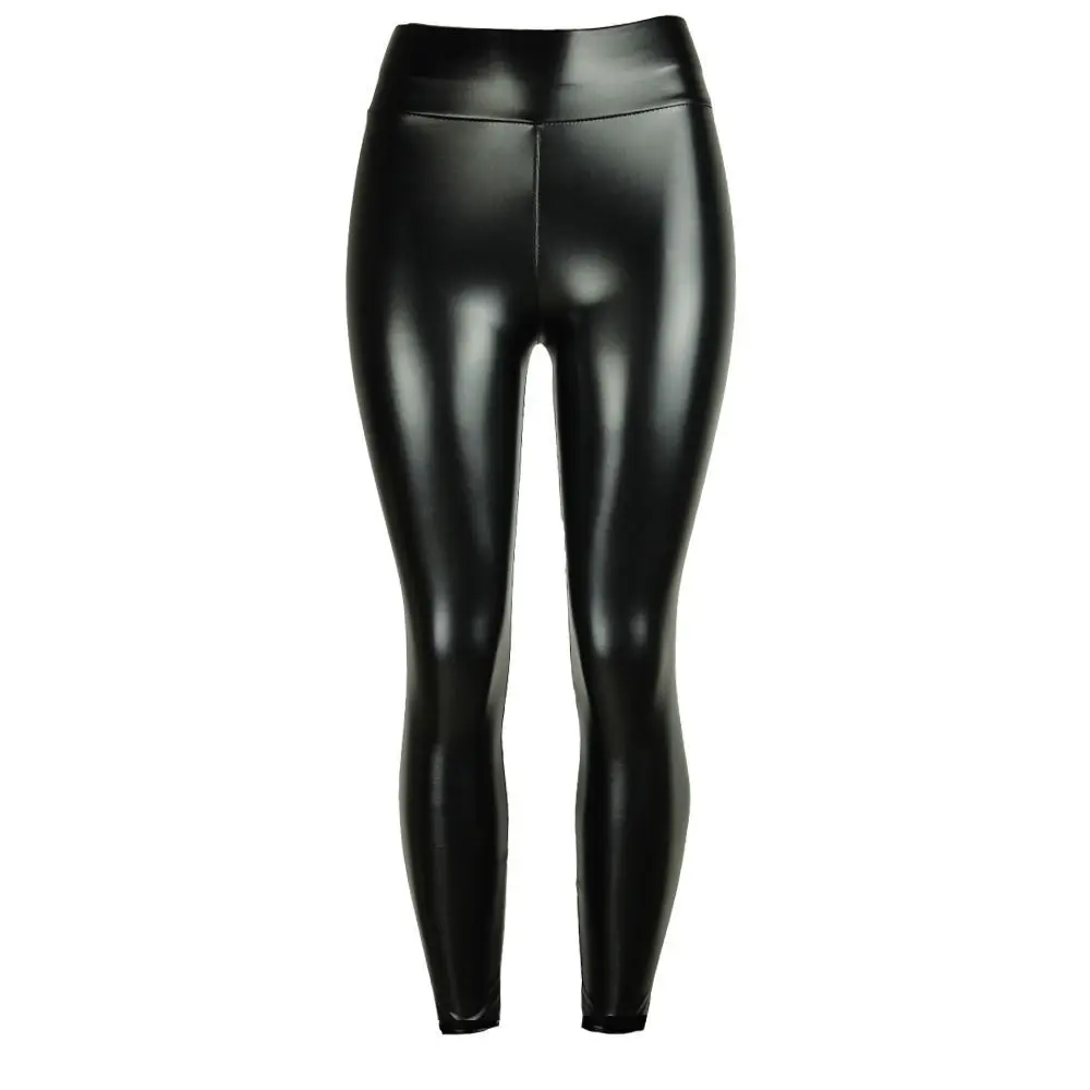 Leggings Gloss open crotch invisible zipper take off free pants tights