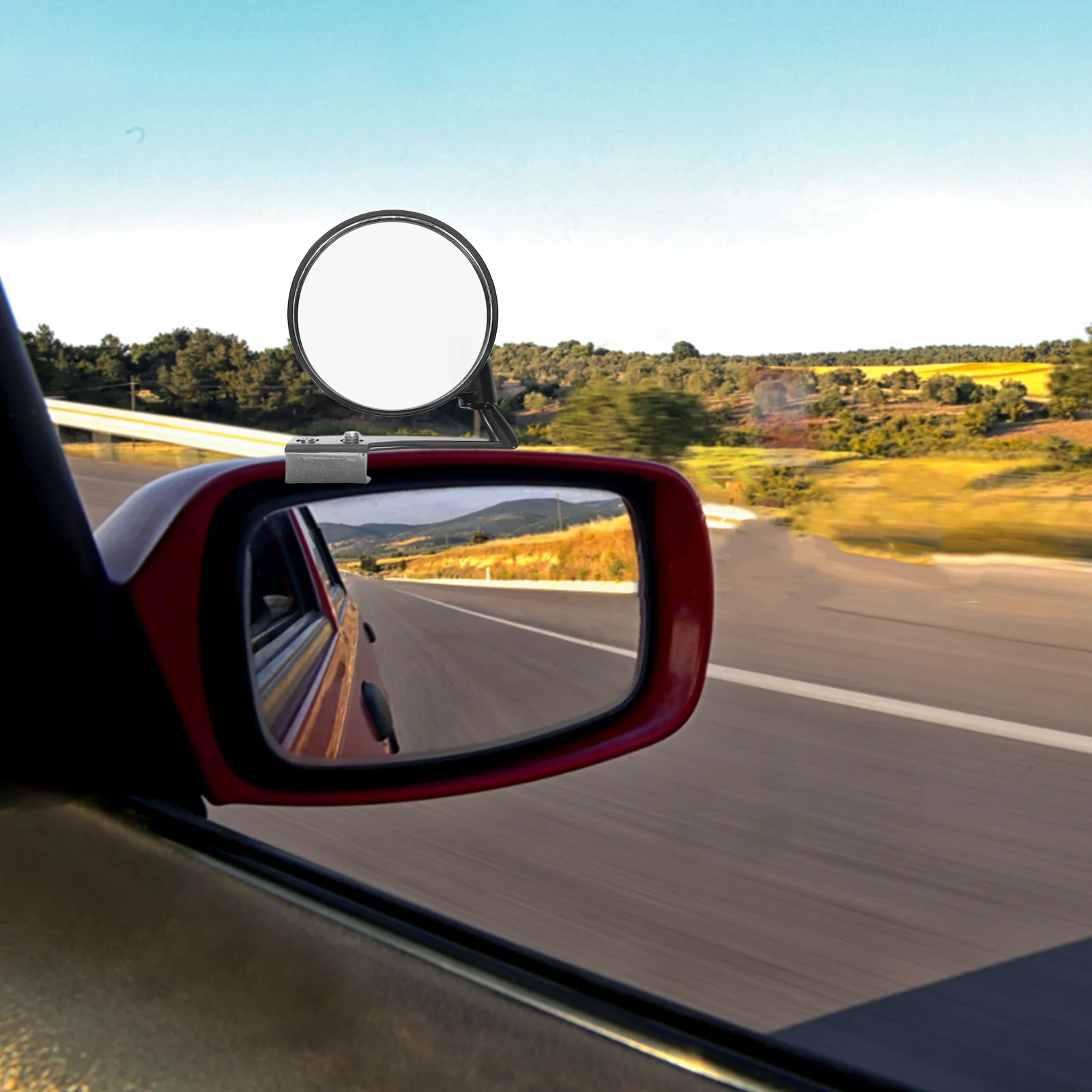 

2Pcs Universal Car Auxiliary Convex Rear View Mirror 360 Degree Blind Spot Parking Mirror for Enhanced Driving Safety Assistance