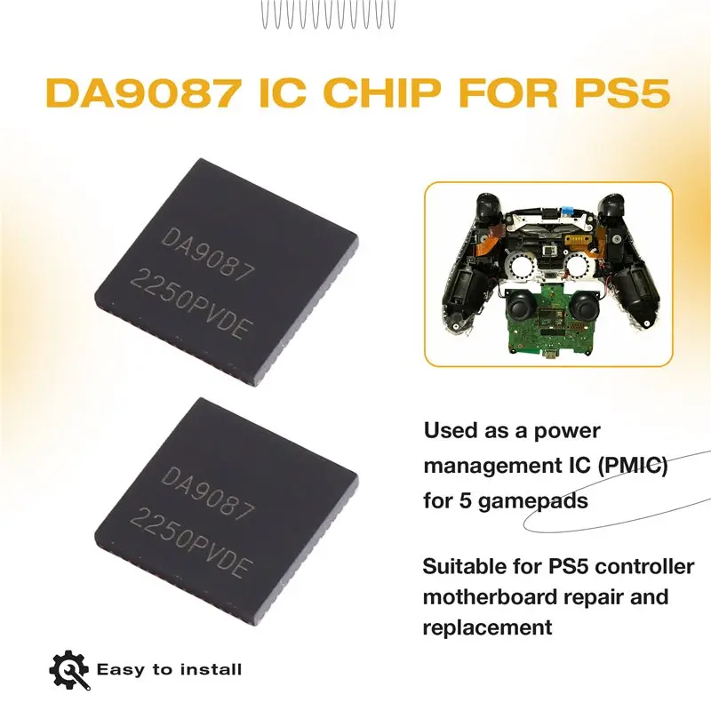 FULL-DA9087 QFN Power Management IC Chip For PS5 Controller Motherboard Replacement PMIC For Playstation 5 Gamepad Repair