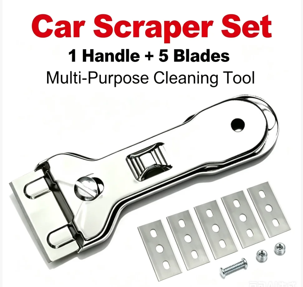 Multifunction Scraper Cleaner Remover With 5/10pcs Blade For Cleaning Oven Cooker Tools Utility Knife