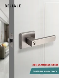 304 Stainless Steel Door Lock Indoor Bathroom Bedroom Door Lock Fire Door Modified With Key Fire Door Lock Universal Type