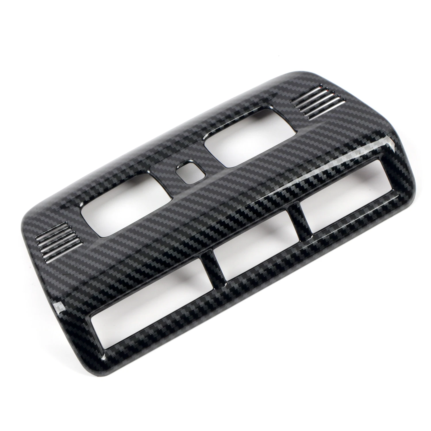 Car Accessories For Chevrolet Corvette C8 2020-2023 Carbon Fiber Style Interior Front Reading Lamp Frame Decoration Cover Trim image 2