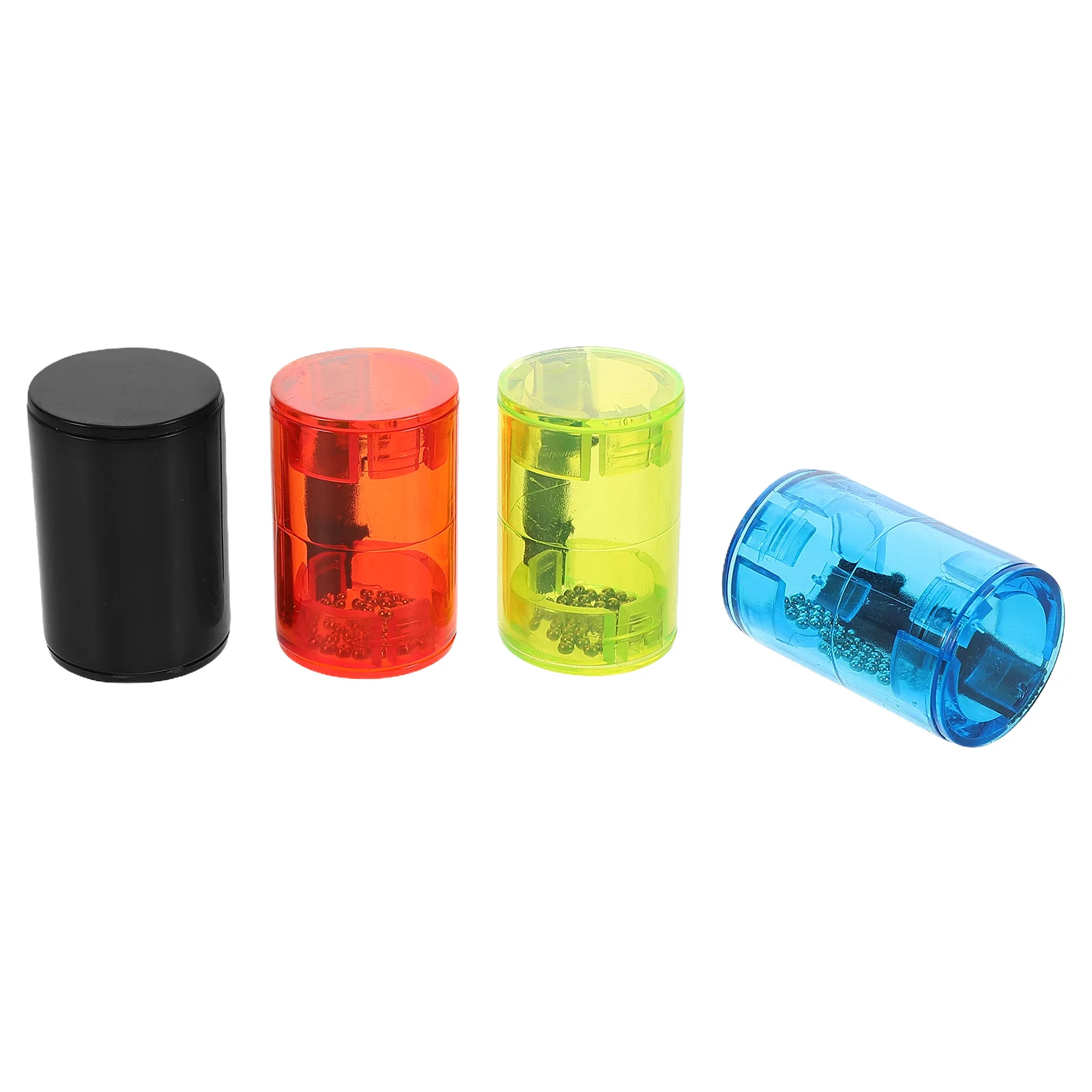 

4 Pcs Finger Maraca Instrument Parts and Accessories Eggshell Music Shaker Iron Beads Guitar Rhythm Hammer Bell Tool