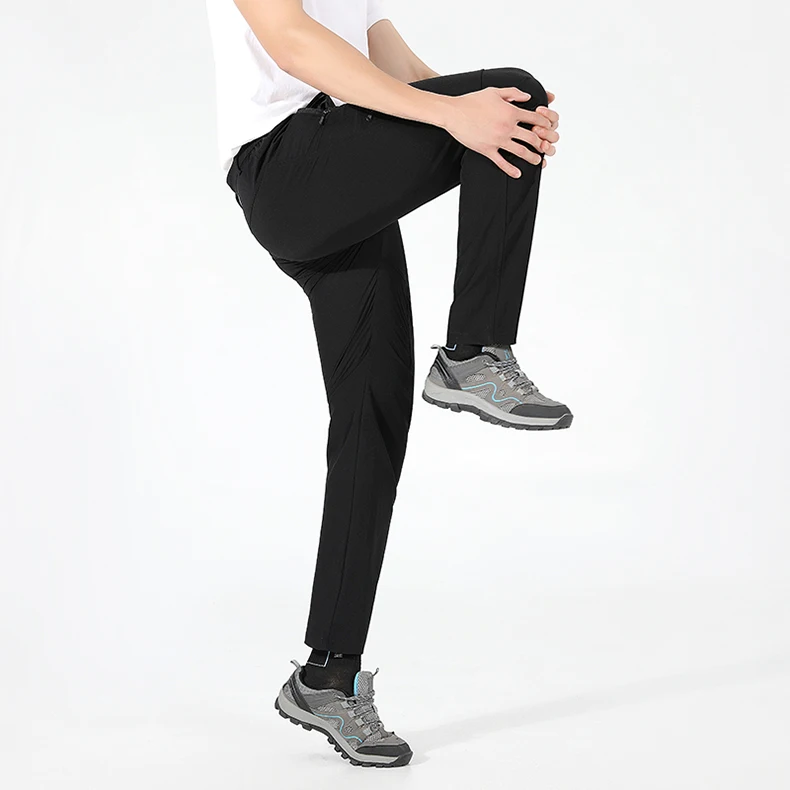 EUMERGX Herren-Sommer-Wanderhose, schnell trocknende, wasserdichte Cargohose, Outdoor-Stretch-Berghose für Camping, Klettern – Detail 24