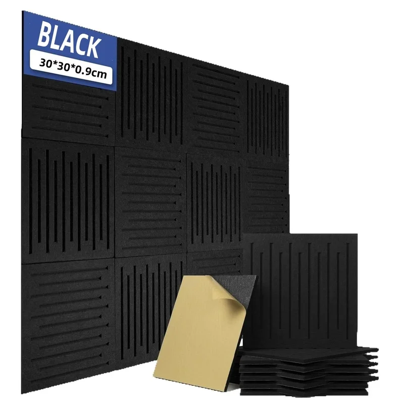 Sound-absorbing Acoustic Soundproof Wall Panel Self Adhesive Felt Cork Bulletin Pin Boards Decorative Wallboard for Home Decor