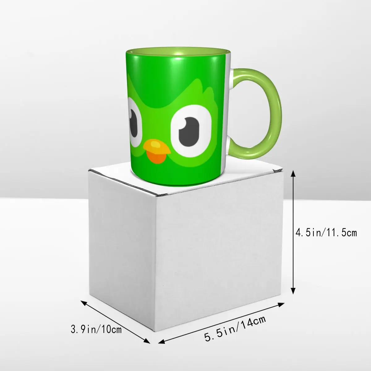 Customized Duolingos Owl Duo Coffee Mugs DIY Ceramic Tea Milk Cup 5