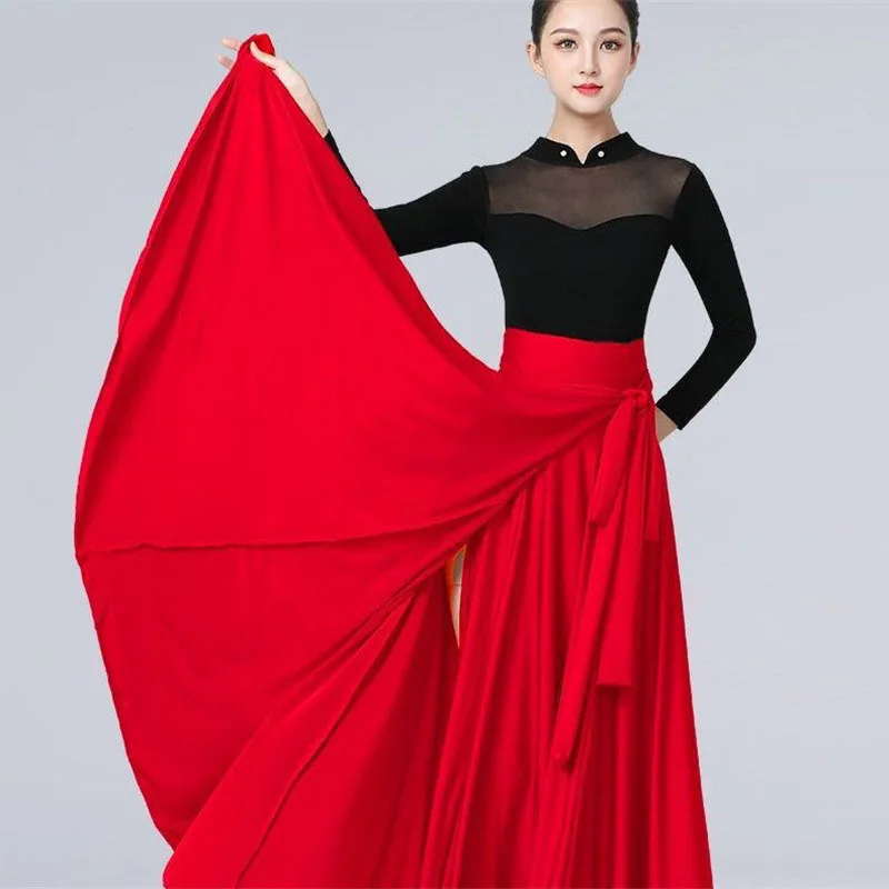 720 Degree One piece Big Swing Skirt Fashion Women Skirt Spring Summer Autumn Winter Long Skirt Dance Clothing Wearing Outside