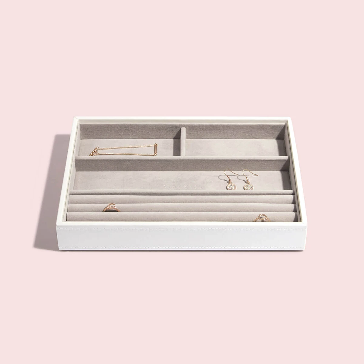 

Stackers Classic Ring/Bracelet Tray White