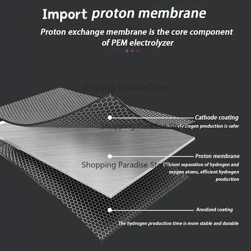 

Stainless Steel Electric Water Dispenser Desktop Power Household Office 4000PPB SPE PEM LED Display Hot And Cold