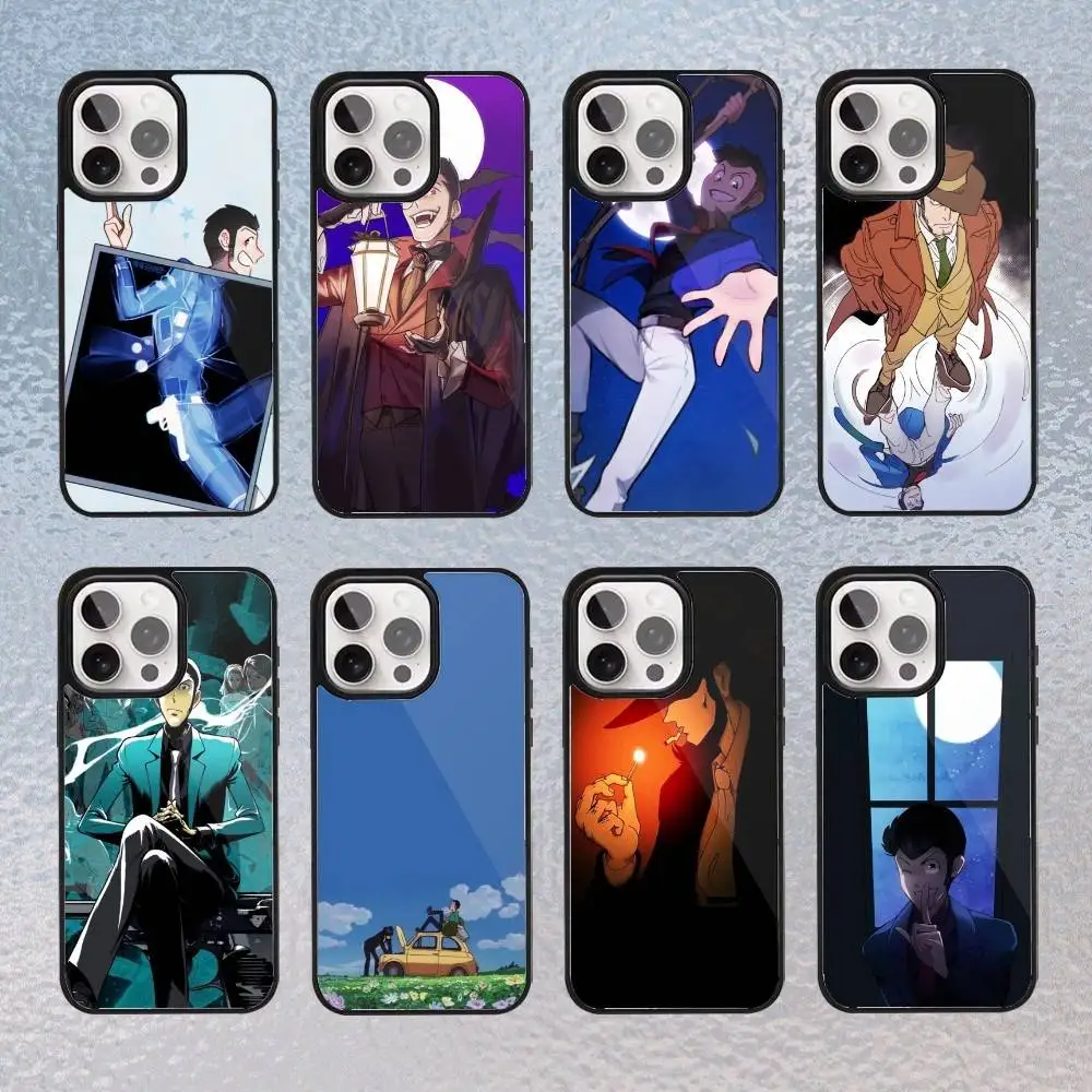 

L-Lupin Anime T-Third Phone Case for iPhone 17,16,15,14,13,12,11 Plus,Pro Max Magnetic Wireless Charging Cover