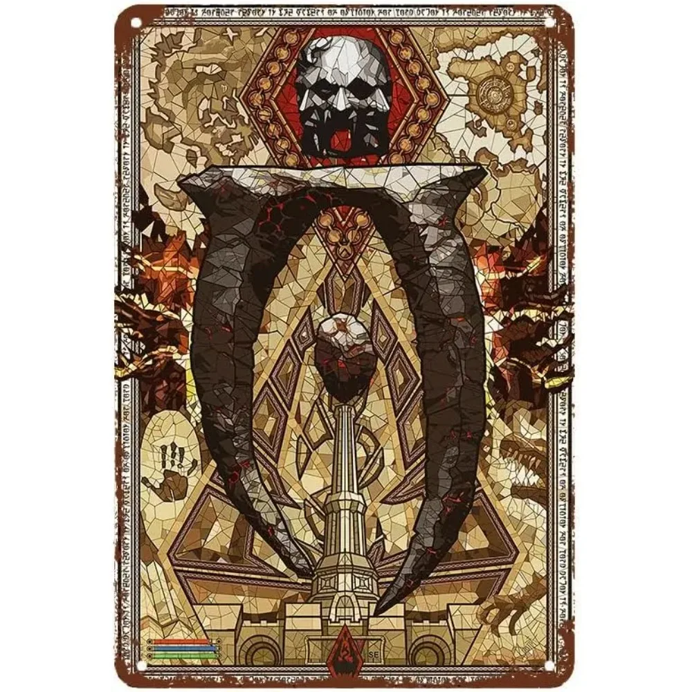 Cartel de chapa de Metal Retro The Elder Scrolls Oblivion, cartel divertido para decoración de pared, decoración para Bar/café/comedor, 1 ud.