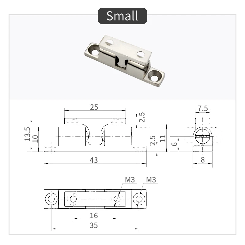Lock Cabinet Door Suction Outdoor Rugged And Durable Automatic Equipment Buckle
