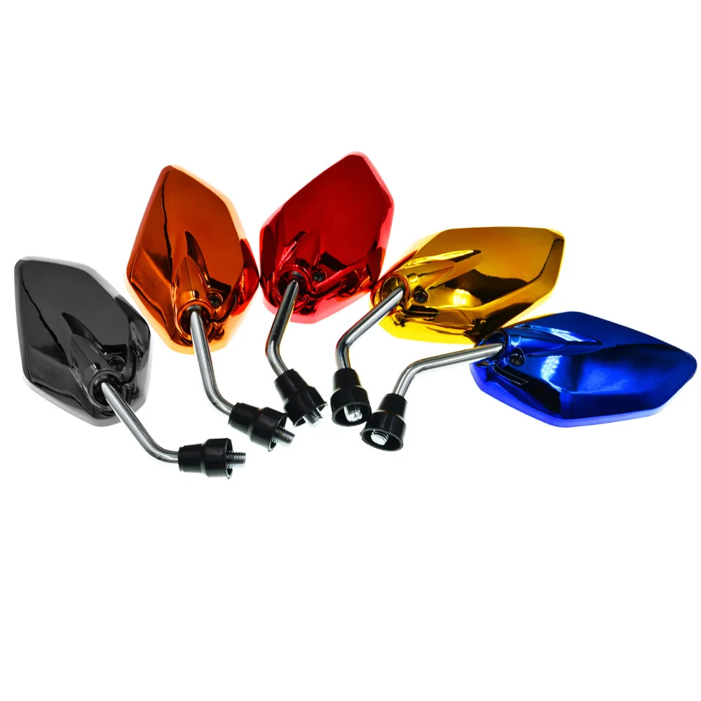 Motorcycle Rear View Side Mirror Multi-angle Adjustable High-definition Glass Mirrors With M8 Bolt Accessories For Scooter ATV