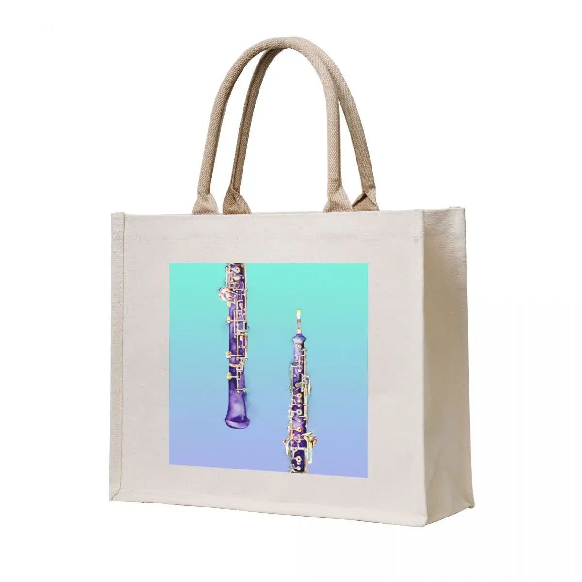 Oboe Illustration by Jamie Hansen Tote Bag Women's bags woman shopping bag Cloth bag tote men
