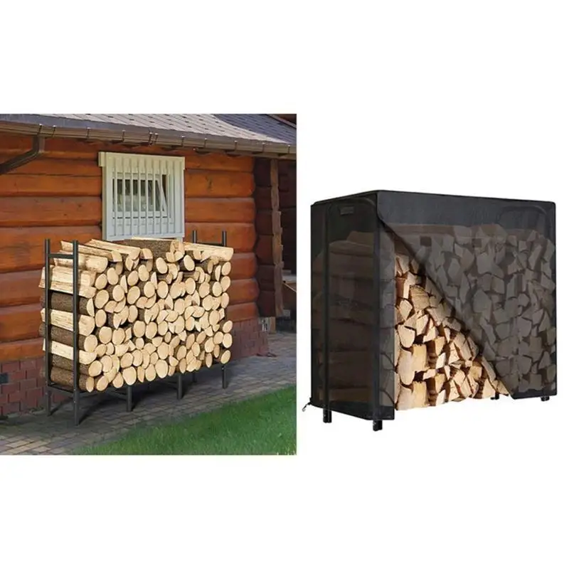 

E8BD Weatherproof Tarpaulin for Firewood Cover from Rain & Wind High Strength Sheet