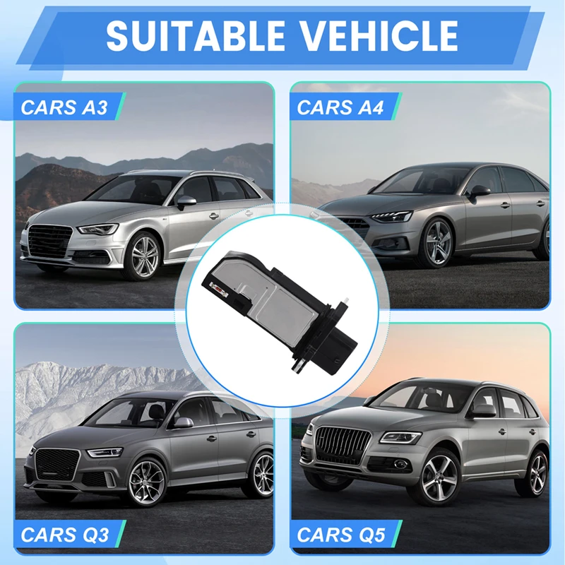 Car MAF Mass Air Flow Sensor 06J906461D AFH60-37 For A3 A4 A5 A6 Q3 Q5 Quattro VW Intake Flow Meter Sensor