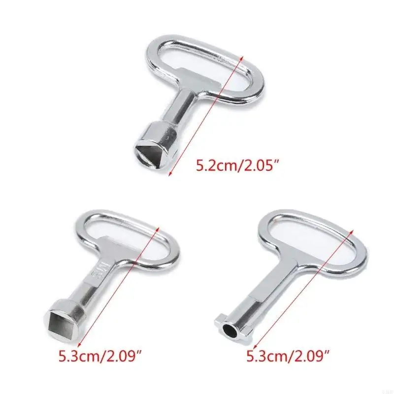 

63HF Cabinet Spanners Keys Hydrant Keys Convenient Tool for Electric Cabinet,Elevator,Water Meter Valves,Electrical Cabinet