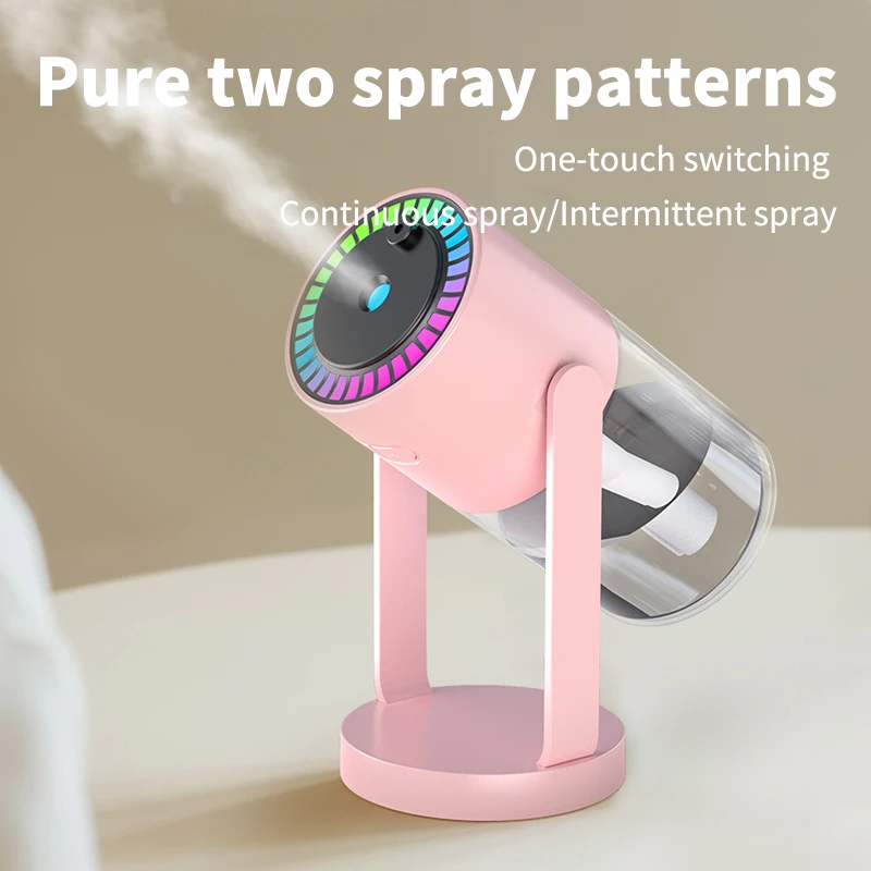 New Projection Starry Sky Top Shakes Head Desktop Portable Humidifier USB Heavy Fog Vehicle New Rotating Aromatherapy Machine