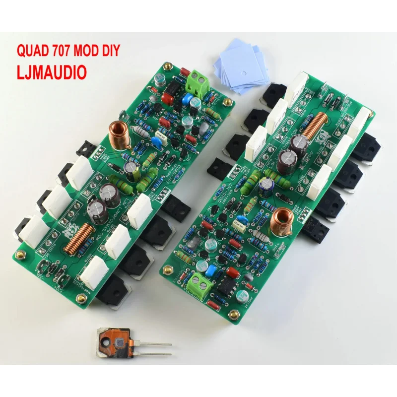 

Clone QUAD707 British Classic Amplifier 2SD718*6 125W 8R,250W 4R Stereo Audio Amplifier TLC271 OP AMP DC25V to 55V