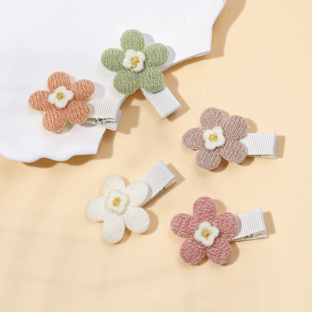 Baby Hair Clips Lovely Flower Hairpin Fully Lined Non Slip Barrettes Girl Baby Girls Hair Accessories for Kids Photography Props