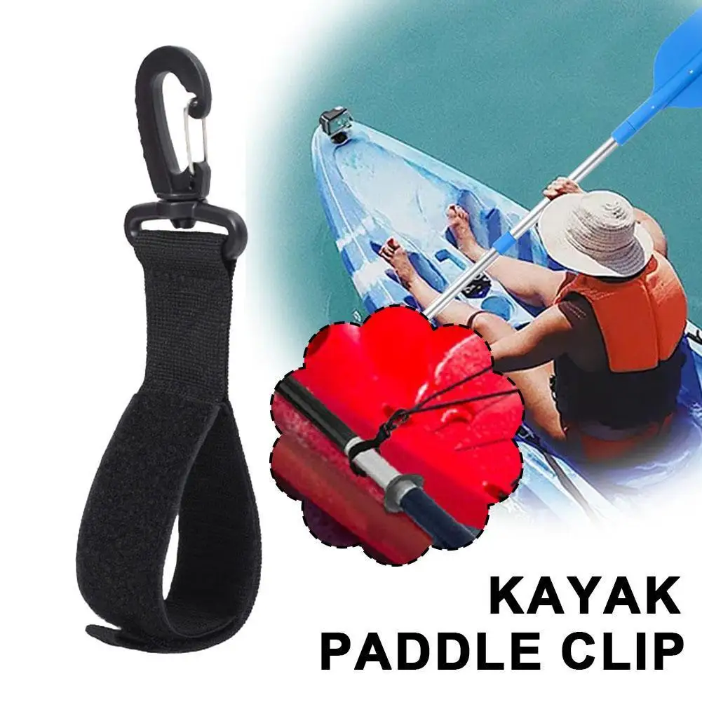 

2Pcs Kayak Paddle Holder Webbing Clip 360-Degree Swivel Hook For SUP Board Inflatable Boat Accessories